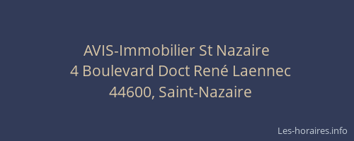 AVIS-Immobilier St Nazaire