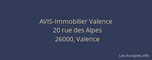 AVIS-Immobilier Valence