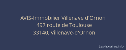 AVIS-Immobilier Villenave d'Ornon