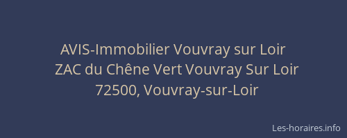 AVIS-Immobilier Vouvray sur Loir
