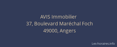 AVIS Immobilier