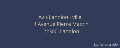 Avis Lannion - ville