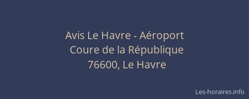 Avis Le Havre - Aéroport