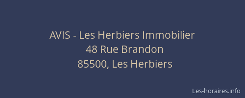 AVIS - Les Herbiers Immobilier