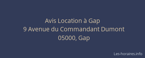 Avis Location à Gap