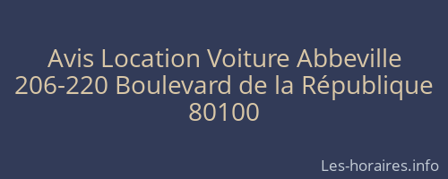 Avis Location Voiture Abbeville