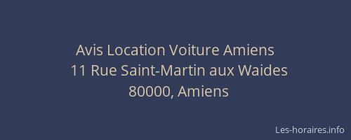 Avis Location Voiture Amiens