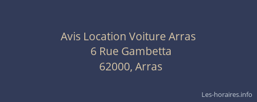Avis Location Voiture Arras