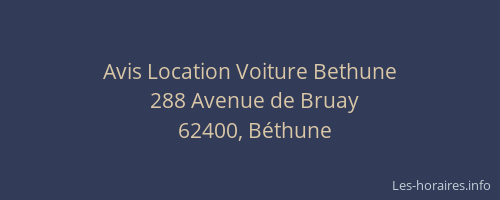 Avis Location Voiture Bethune