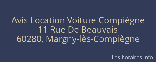 Avis Location Voiture Compiègne