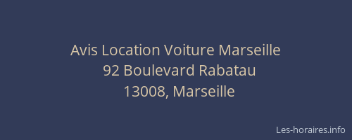 Avis Location Voiture Marseille