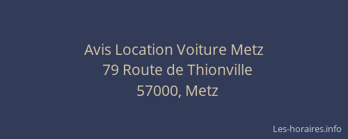 Avis Location Voiture Metz
