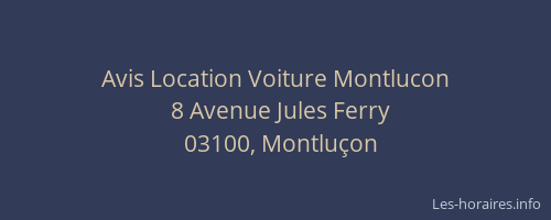 Avis Location Voiture Montlucon