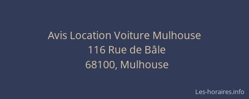 Avis Location Voiture Mulhouse
