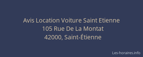 Avis Location Voiture Saint Etienne