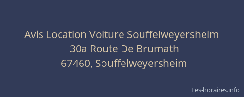 Avis Location Voiture Souffelweyersheim