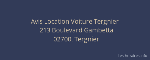 Avis Location Voiture Tergnier