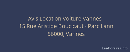 Avis Location Voiture Vannes