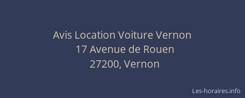 Avis Location Voiture Vernon