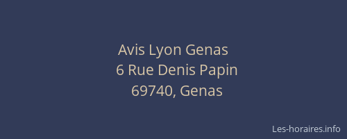 Avis Lyon Genas