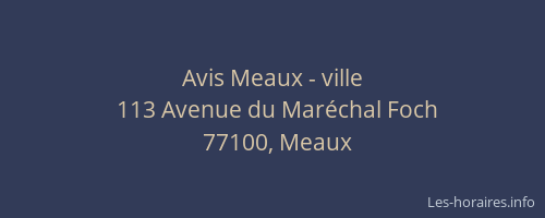 Avis Meaux - ville