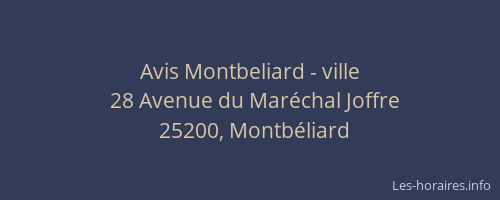 Avis Montbeliard - ville