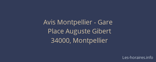 Avis Montpellier - Gare