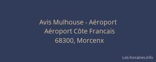 Avis Mulhouse - Aéroport