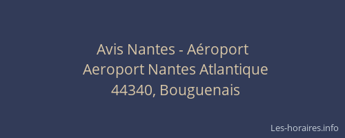Avis Nantes - Aéroport
