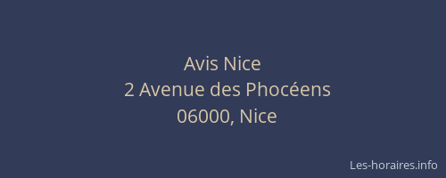 Avis Nice