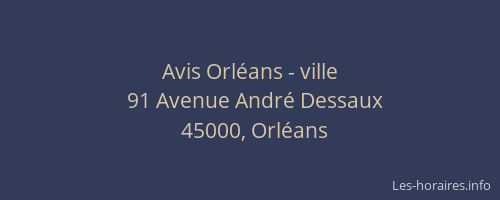 Avis Orléans - ville