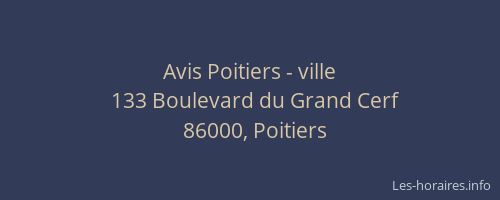 Avis Poitiers - ville