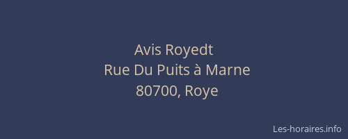 Avis Royedt