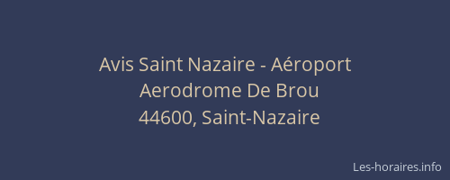Avis Saint Nazaire - Aéroport