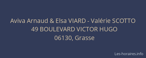 Aviva Arnaud & Elsa VIARD - Valérie SCOTTO
