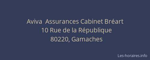 Aviva  Assurances Cabinet Br&eacute;art