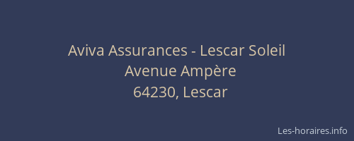 Aviva Assurances - Lescar Soleil