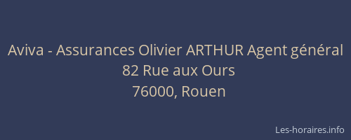 Aviva - Assurances Olivier ARTHUR Agent général
