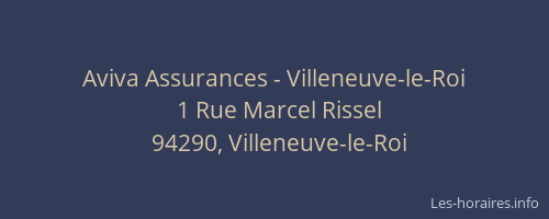 Aviva Assurances - Villeneuve-le-Roi