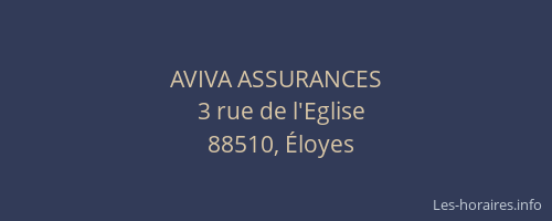AVIVA ASSURANCES