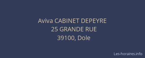 Aviva CABINET DEPEYRE