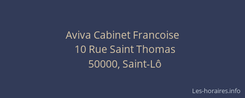 Aviva Cabinet Francoise