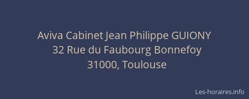 Aviva Cabinet Jean Philippe GUIONY