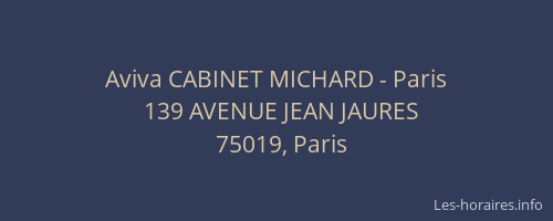 Aviva CABINET MICHARD - Paris
