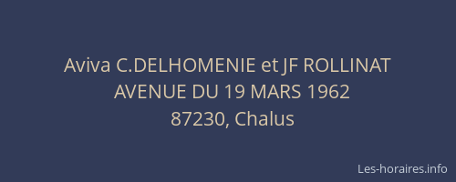 Aviva C.DELHOMENIE et JF ROLLINAT