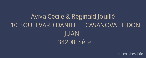 Aviva Cécile & Réginald Jouillé