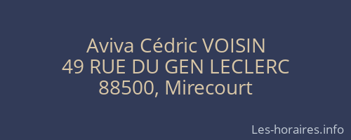 Aviva Cédric VOISIN
