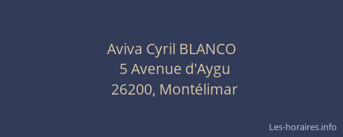 Aviva Cyril BLANCO