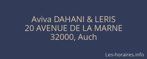 Aviva DAHANI & LERIS