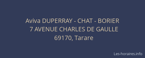 Aviva DUPERRAY - CHAT - BORIER